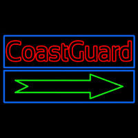 Red Coast Guard Leuchtreklame