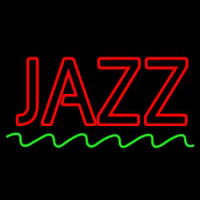 Red Colored Jazz Block Leuchtreklame
