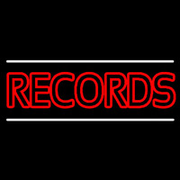 Red Colored Records Leuchtreklame