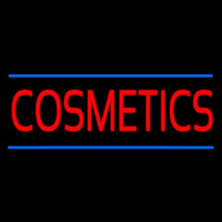 Red Cosmetics Blue Lines Leuchtreklame