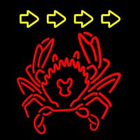 Red Crab Logo Leuchtreklame