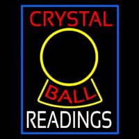 Red Crystal Ball White Reader Leuchtreklame
