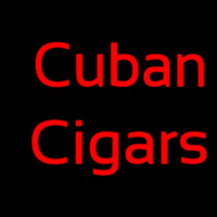 Red Cuban Cigars Leuchtreklame