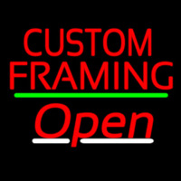 Red Custom Framing With Open 2 Leuchtreklame