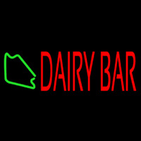 Red Dairy Bar Leuchtreklame