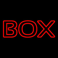 Red Double Stroke Bo  Leuchtreklame