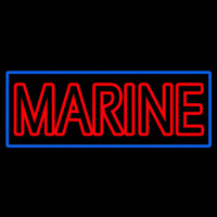 Red Double Stroke Marine Leuchtreklame