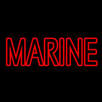 Red Double Stroke Marine Leuchtreklame