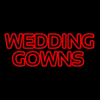 Red Double Stroke Wedding Gowns Leuchtreklame