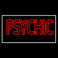 Red Double Stroke White Psychic Leuchtreklame