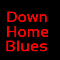 Red Down Home Blues Leuchtreklame