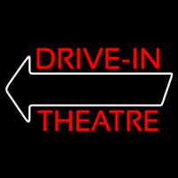 Red Drive In Theatre White Arrow Leuchtreklame