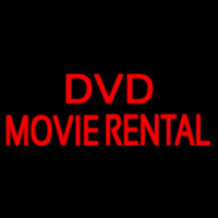 Red Dvd Movie Rental Block Leuchtreklame