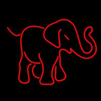Red Elephant Logo Leuchtreklame
