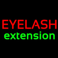 Red Eyelash Green E tension Leuchtreklame