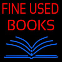 Red Fine Used Books Leuchtreklame