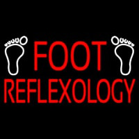 Red Foot Refle ology Leuchtreklame