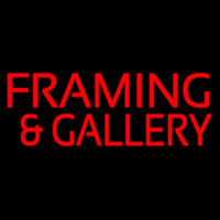 Red Framing And Gallery Leuchtreklame