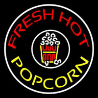 Red Fresh Hot Yellow Popcorn Leuchtreklame