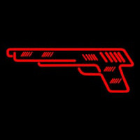 Red Gun Logo Leuchtreklame