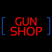 Red Gun Shop Leuchtreklame