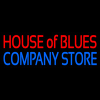 Red House Of Blues Blue Company Store Leuchtreklame