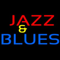 Red Jazz And Blue Blues Block Leuchtreklame