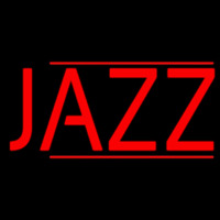 Red Jazz Block Double Line Leuchtreklame