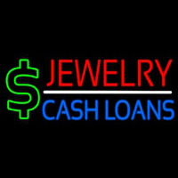 Red Jewelry Blue Cash Loans Leuchtreklame