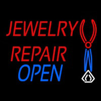 Red Jewelry Repair Blue Open Block Leuchtreklame