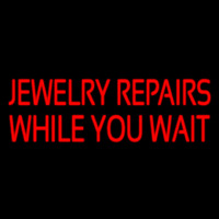 Red Jewelry Repairs While You Wait Leuchtreklame