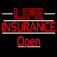 Red Life Insurance Open Leuchtreklame