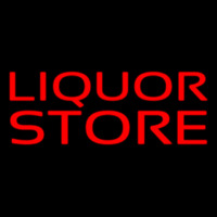Red Liquor Store Leuchtreklame