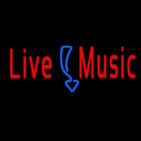 Red Live Music Leuchtreklame