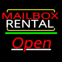 Red Mailbo  Blue Rental Open 3 Leuchtreklame