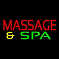 Red Massage And Spa Leuchtreklame