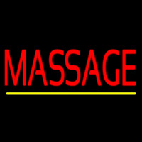 Red Massage Leuchtreklame