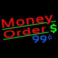 Red Money Order Dollar Logo Leuchtreklame