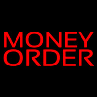 Red Money Order Leuchtreklame