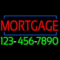 Red Mortgage With Phone Number Leuchtreklame