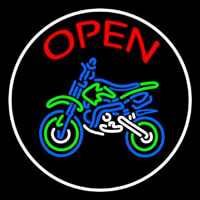 Red Open Bike Logo Leuchtreklame