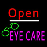 Red Open Pink Eye Care Logo Leuchtreklame