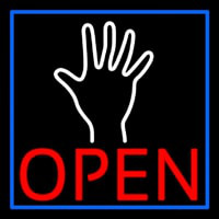 Red Open Psychic Blue Border Leuchtreklame