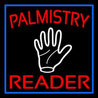 Red Palmistry Reader Leuchtreklame