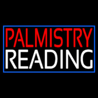 Red Palmistry White Reading Leuchtreklame