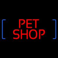 Red Pet Shop Block Leuchtreklame