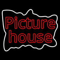 Red Picture House Leuchtreklame