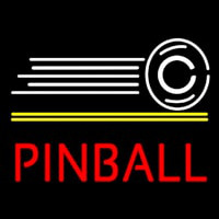 Red Pinball With Logo Leuchtreklame