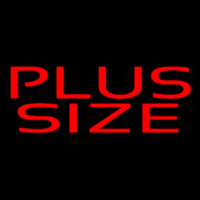 Red Plus Size Leuchtreklame