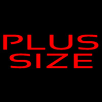 Red Plus Size Leuchtreklame